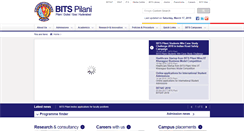 Desktop Screenshot of bits-pilani.ac.in