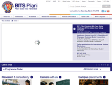 Tablet Screenshot of bits-pilani.ac.in