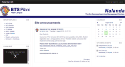 Desktop Screenshot of nalanda.bits-pilani.ac.in